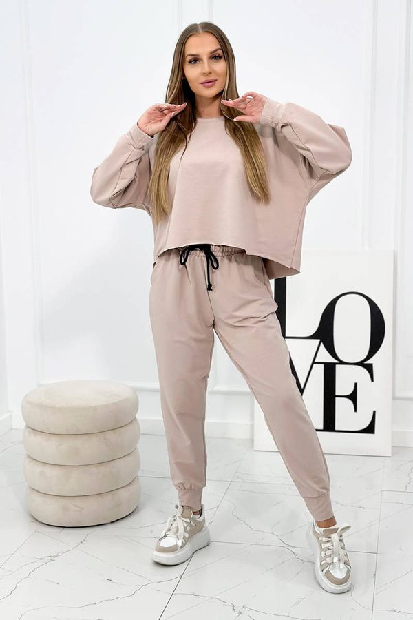 Kesi Set 2 Piece Sweatshirt + Trousers Beige