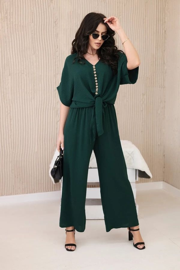 Kesi Set of blouses with trousers dark green