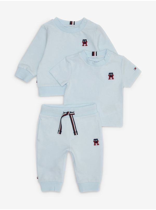 Tommy Hilfiger Set of boys' T-shirt and sweatpants in light blue Tommy Hilfiger - Boys