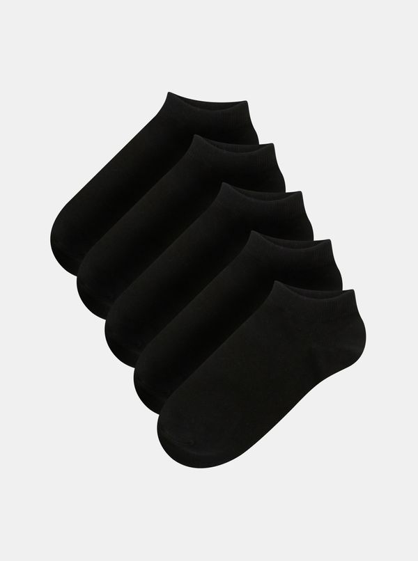 Jack & Jones Set of five pairs of black men's socks Jack & Jones Dongo - Men