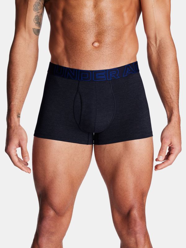 Under Armour Set of three men's boxer shorts in black, navy blue and grey Under Armour UA Performance Cotton 3in