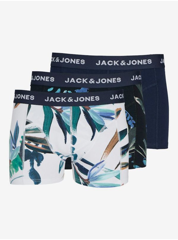 Jack & Jones Set of three men's boxer shorts in blue and white by Jack & Jones - Men