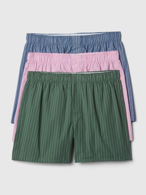 GAP Set of three men's boxer shorts in green, blue and pink GAP