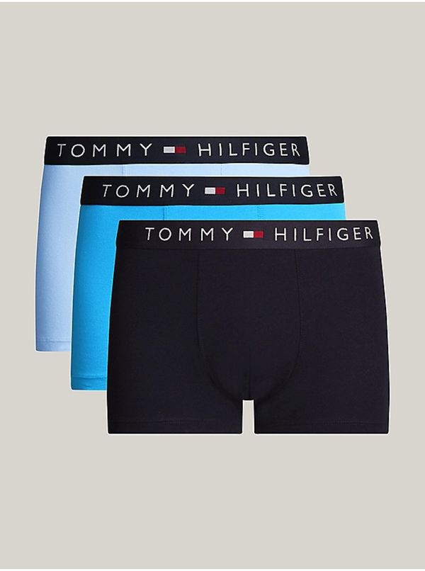 Tommy Hilfiger Set of three men's boxers in black and blue Tommy Hilfiger Underwe - Men's