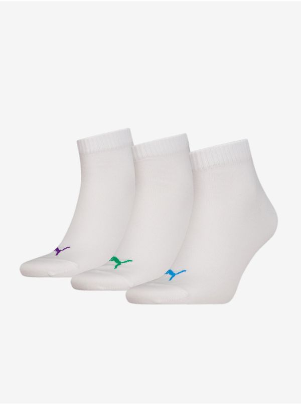 Puma Set of three pairs of Puma Quarter Plain Sports Socks - Men's