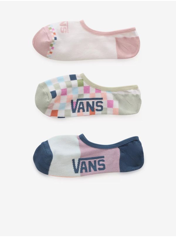 Vans Set of three pairs of women's socks in white and pink VANS Check Y - Ladies