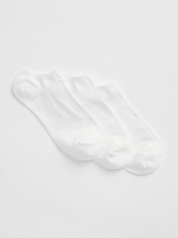GAP Set of three white women's ankle socks GAP