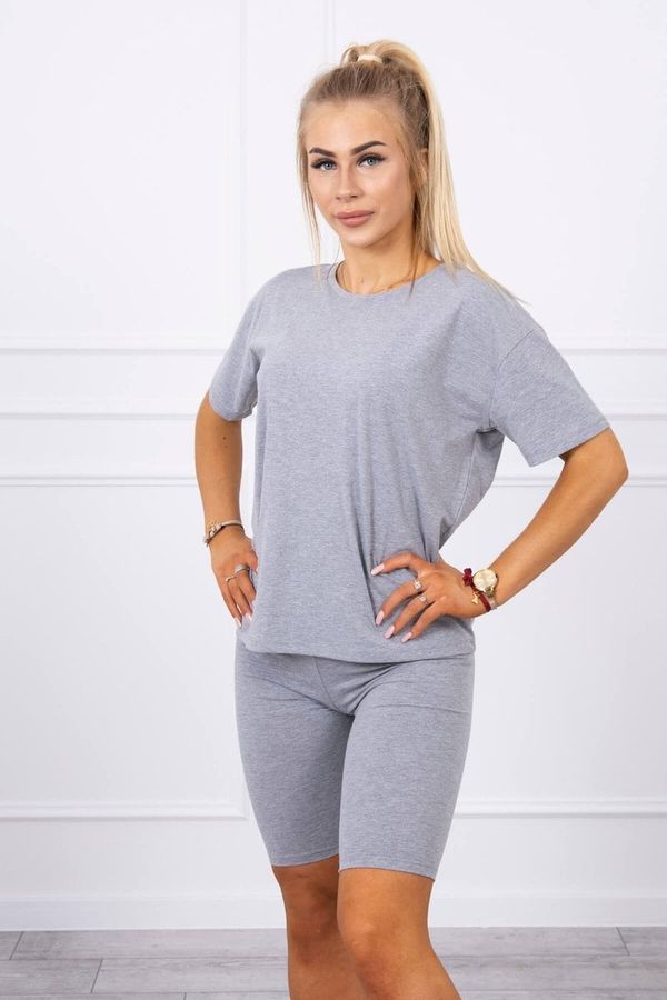 Kesi Set of top+leggings gray