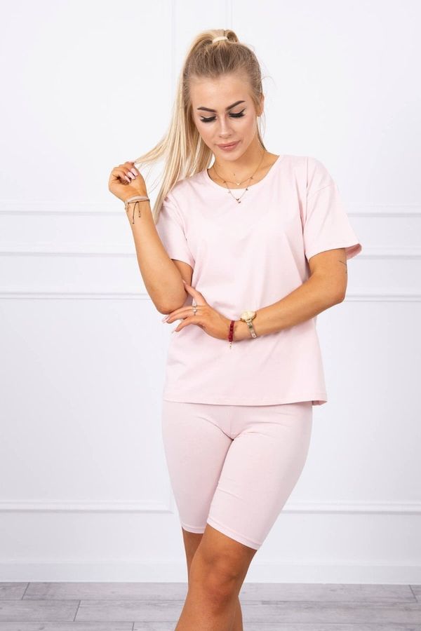 Kesi Set of top+leggings powder pink