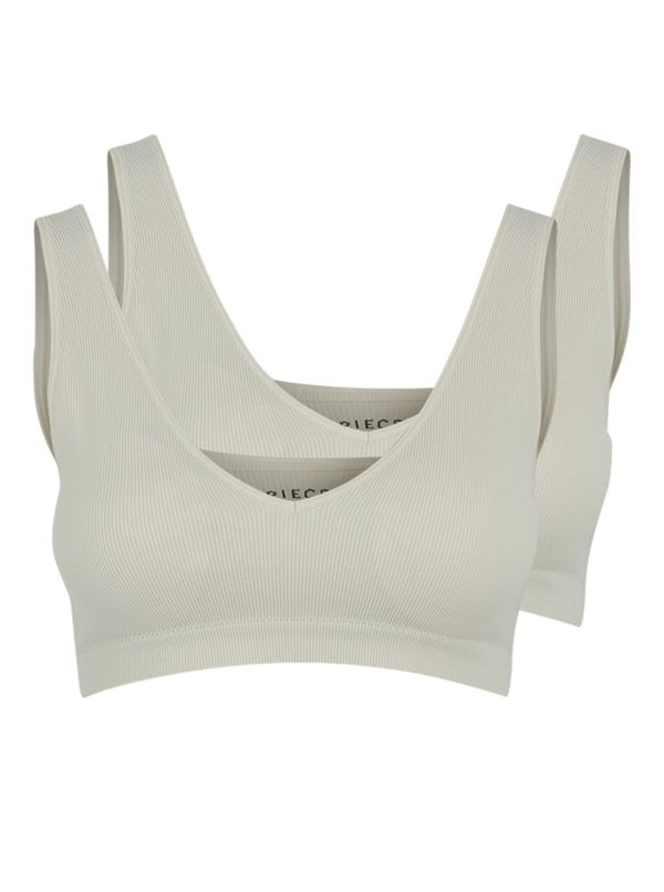Pieces Set of two bras in cream color Pieces Symmi - Women