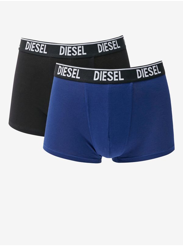 Diesel Set of two men's boxer shorts in navy blue and black Diesel - Men