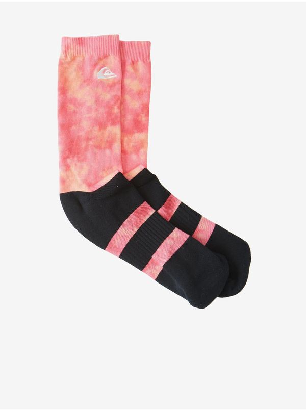 Quiksilver Set of two pairs of socks in black-pink and white Quiksilver - Men