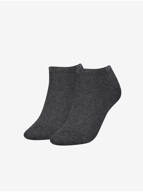 Calvin Klein Set of two pairs of women's socks in dark gray Calvin Klein Un - Ladies