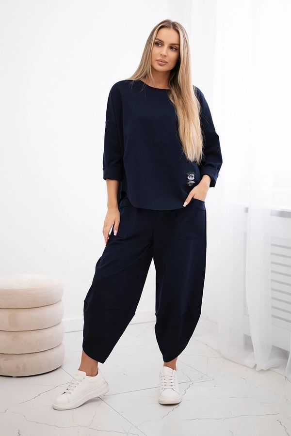 Kesi Set Punto Milano Winter sweatshirt + pants Navy blue