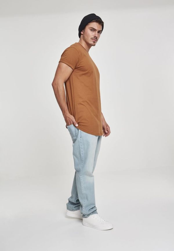 UC Men Shaped long caramel T-shirt