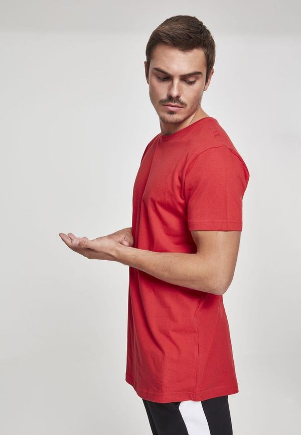 UC Men Shaped long T-shirt fiery red