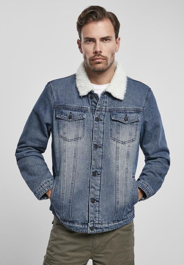 Brandit Sherpa Demin denimblue/wht jacket