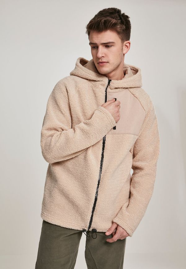 Urban Classics Sherpa Hooded Jacket Darksand