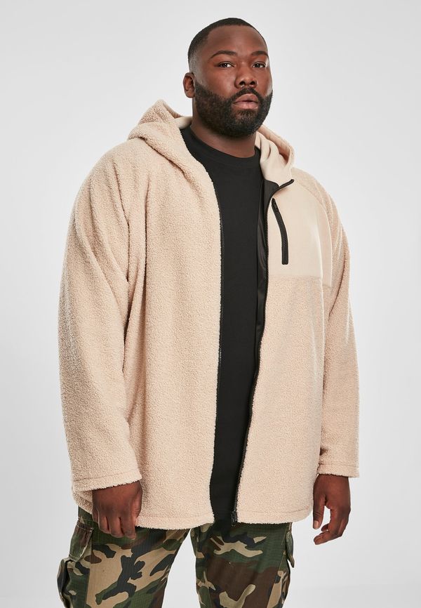 Urban Classics Sherpa Hooded Jacket Darksand