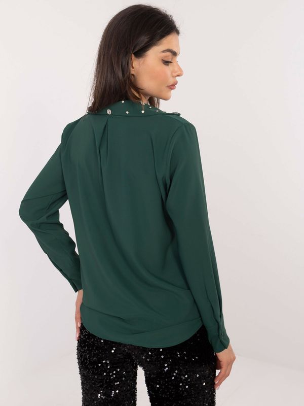 Italy Moda Shirt-DHJ-KS-15260.96-dark green