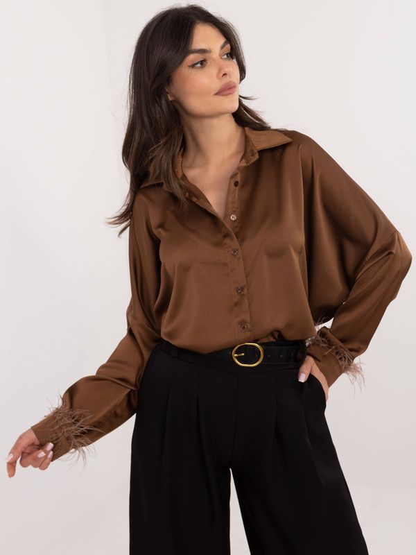 Italy Moda Shirt-DHJ-KS-16879.37-brown