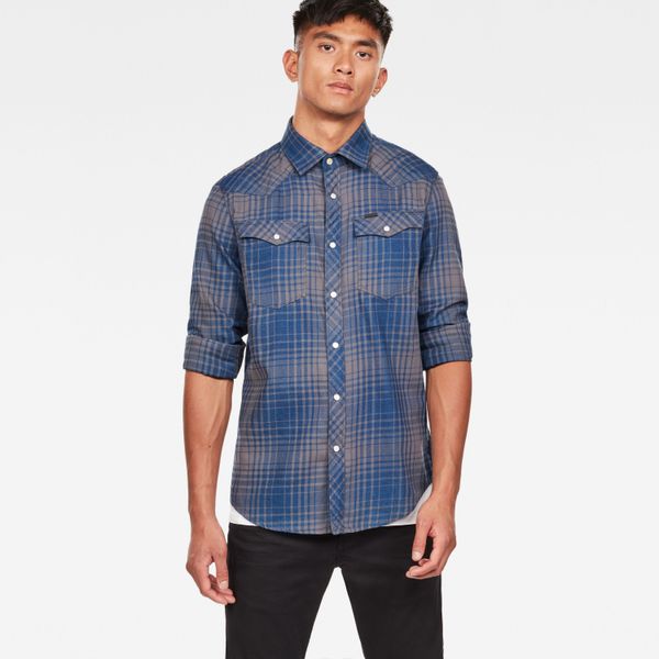 G Star Shirt - G-STAR 3301 slim shirt ls blue