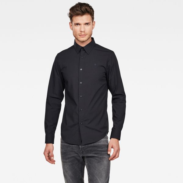 G Star Shirt - G-STAR core shirt l/s black