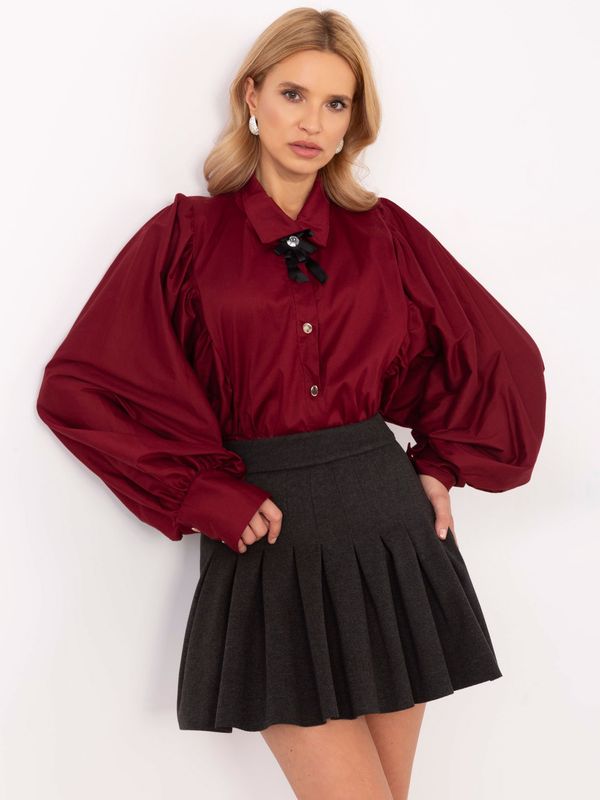 Italy Moda Shirt-MI-KS-C233.70-burgundy