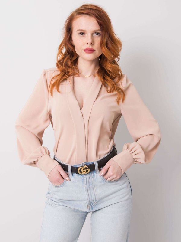 Och Bella Shirt-TW-KS-BP-195A.22-beige