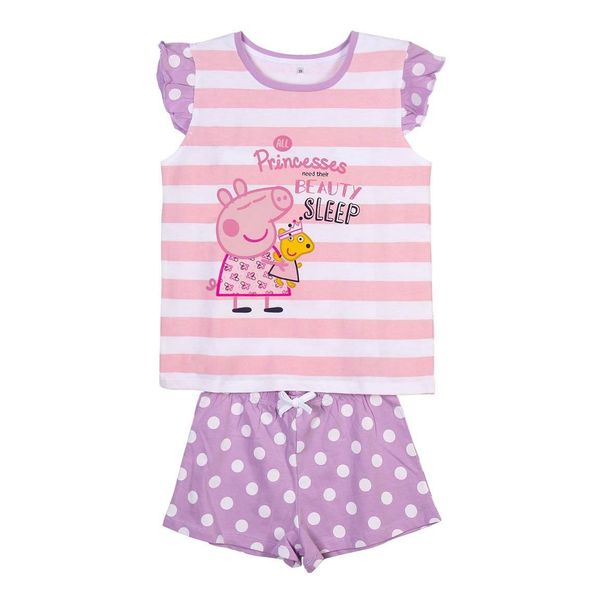 Peppa Pig SHORT PYJAMAS SINGLE JERSEY SUSPENDERS PEPPA PIG