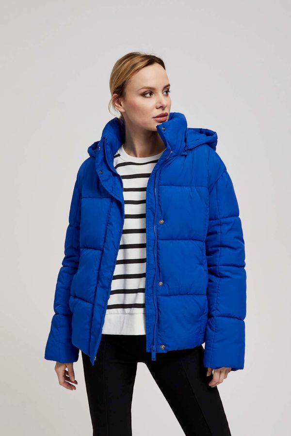Moodo Short quilted jacket with hood