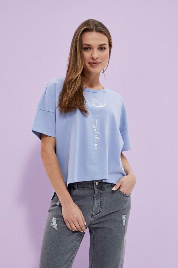 Moodo Short-sleeved sweatshirt - blue