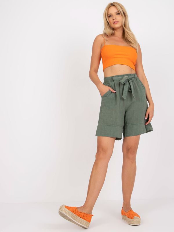 Och Bella Shorts-TW-SN-BI-26464.07-khaki