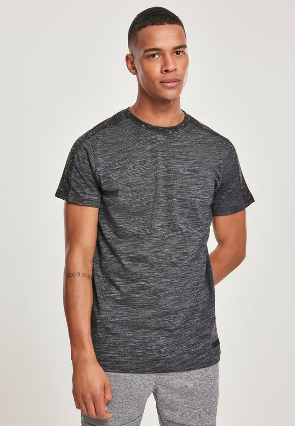 Southpole Shoulder Panel Tech Tee Marbled Charcoal