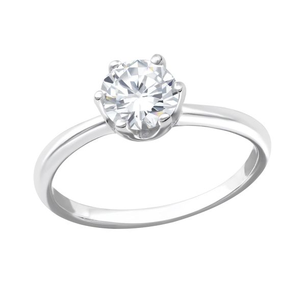 Kesi Silver Big Stone II Engagement Ring