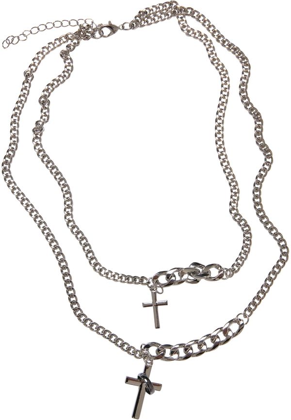 Urban Classics Accessoires Silver necklace with different chains