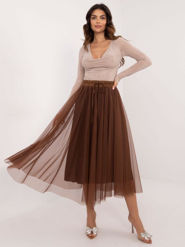 Italy Moda Skirt-DHJ-SD-19981.03-camel