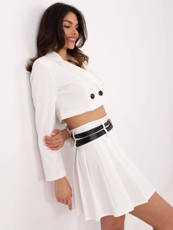 Italy Moda Skirt-DHJ-SD-8765.26-ecru