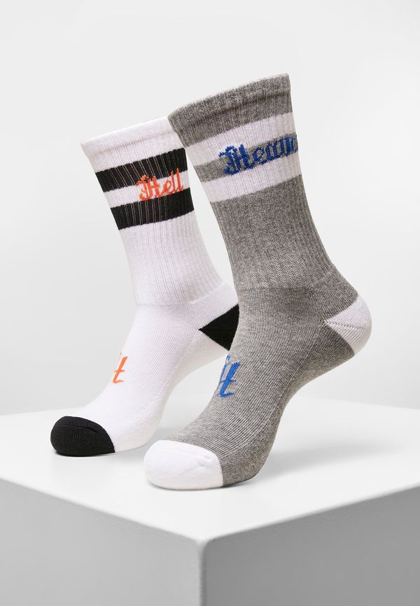 MT Accessoires Sky Hell Socks 2-Pack Grey/White