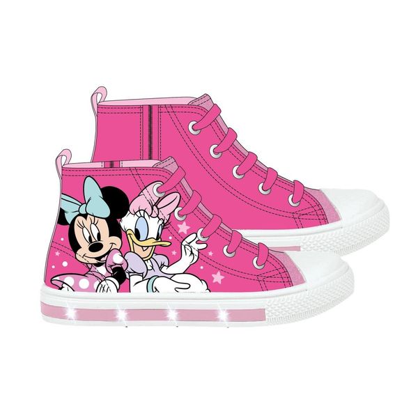 MINNIE SNEAKERS PVC SOLE WITH LIGHTS HIGH MINNIE