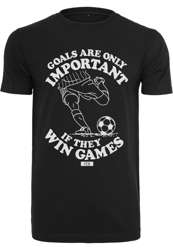 Merchcode Soccer Balls Coming Home Important Games Black T-Shirt