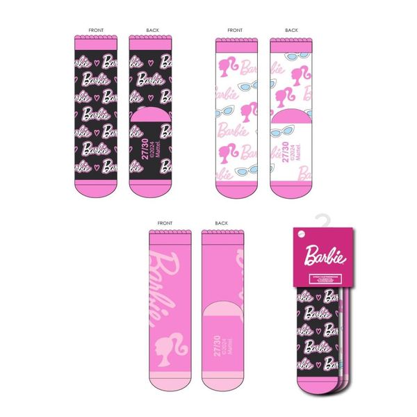 Barbie SOCKS PACK 3 PIECES BARBIE