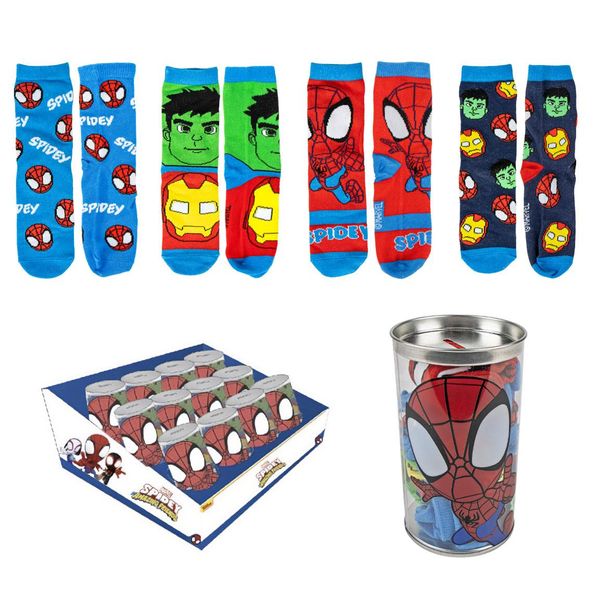 SPIDEY SOCKS PACK 4 PIECES SPIDEY