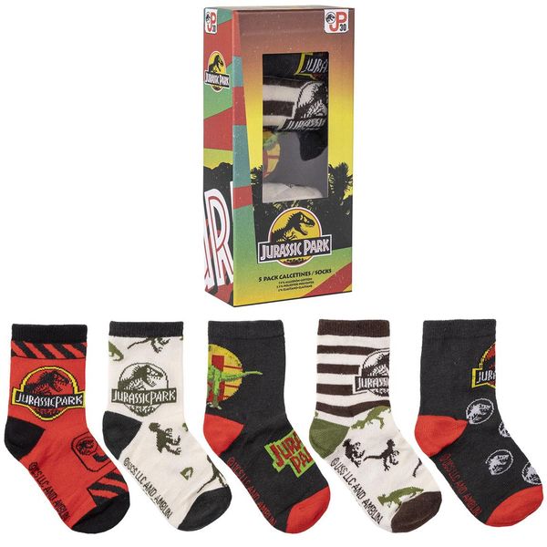 JURASSIC PARK SOCKS PACK 5 PIECES JURASSIC PARK