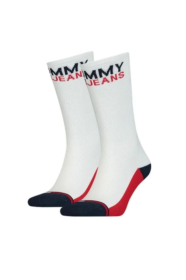 Tommy Hilfiger Socks - TH UNISEX TOMMY JEANS VINTAGE CUT 2P white