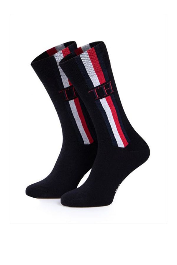 Tommy Hilfiger Socks - Tommy Hilfiger ICONIC STRIPE 2 pack grey