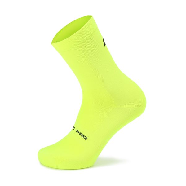 ALPINE PRO Socks with antibacterial treatment ALPINE PRO COLO neon safety yellow