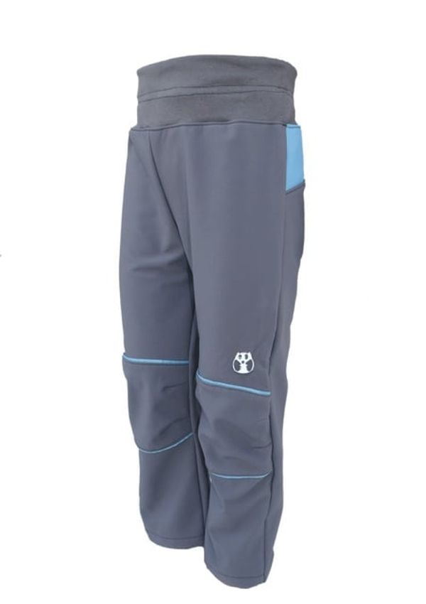 Kukadloo Softshell pants - tm. gray - blue