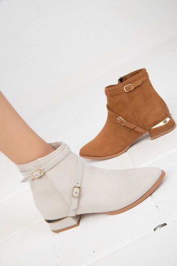 Soho Soho Beige Suede Women's Boots & Bootie 19728