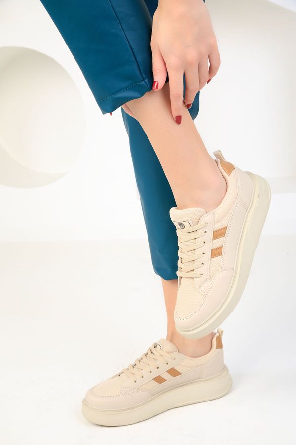Soho Soho Beige-Tab Women's Sneakers 16880